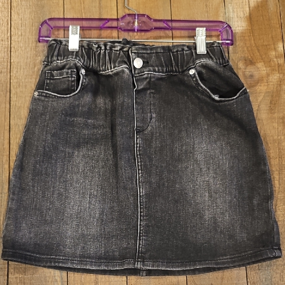 Cat & Jack Dark Gray Denim Skirt